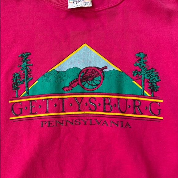 Vintage Gettysburg Pennsylvania Sweatshirt Made in USA 80s 90s Souvenir Crewneck - Picture 5 of 8